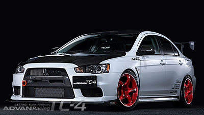 LANCER EVO X tuned by Kansai servic<br>Racing Candy Red & Ring